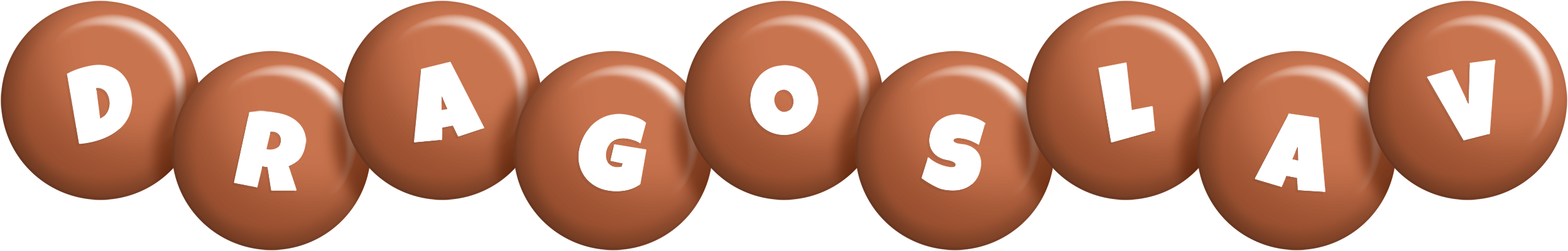 Dragoslav candy-brown logo