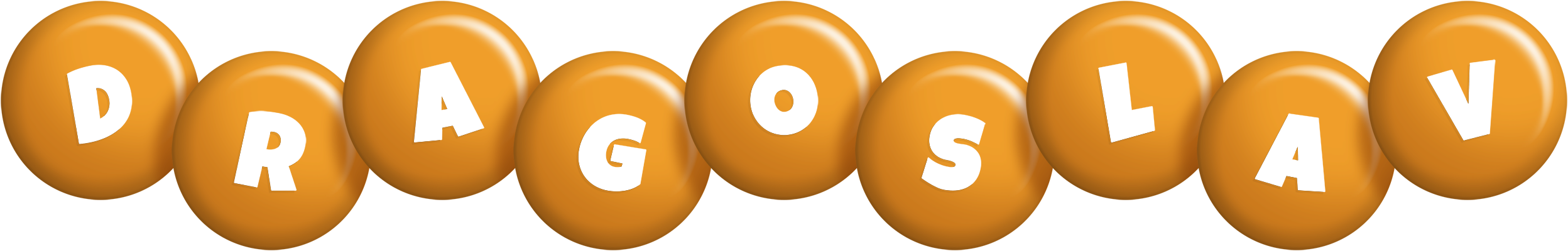 Dragoslav candy-orange logo