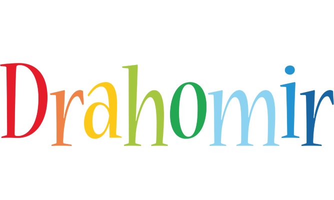 Drahomir birthday logo