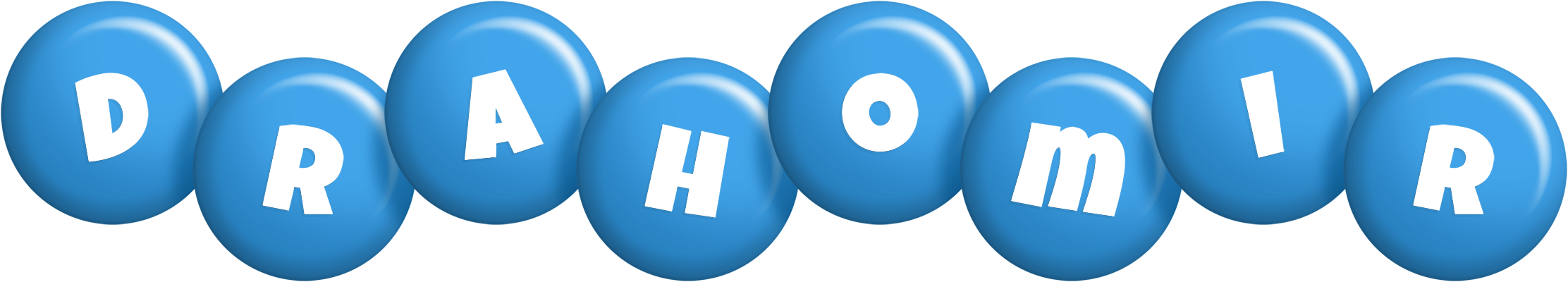 Drahomir candy-blue logo