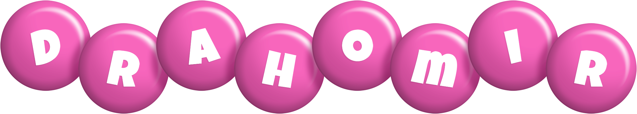 Drahomir candy-pink logo