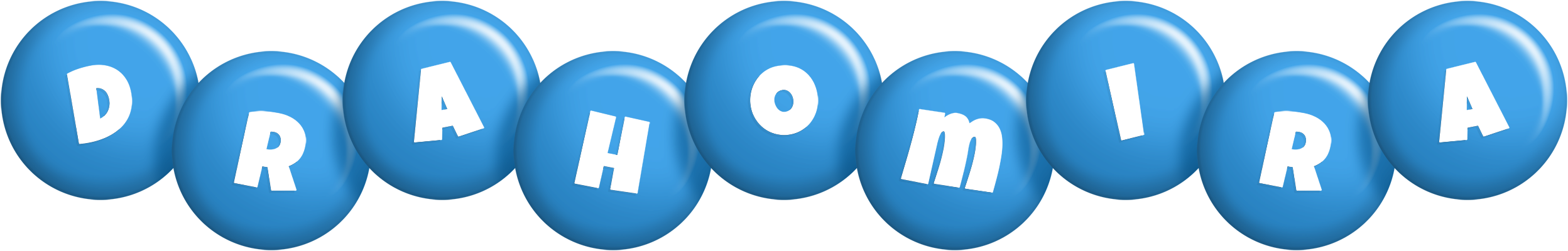 Drahomira candy-blue logo