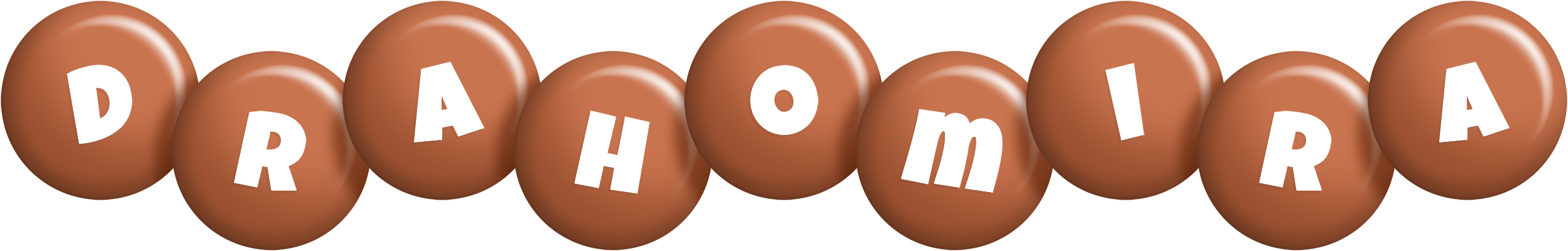 Drahomira candy-brown logo