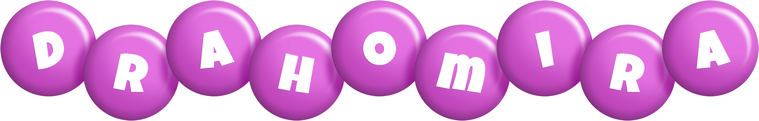 Drahomira candy-purple logo