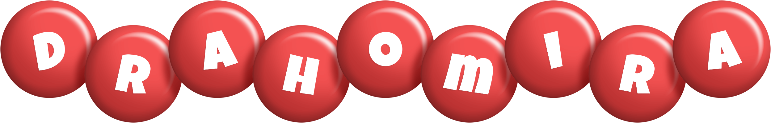 Drahomira candy-red logo