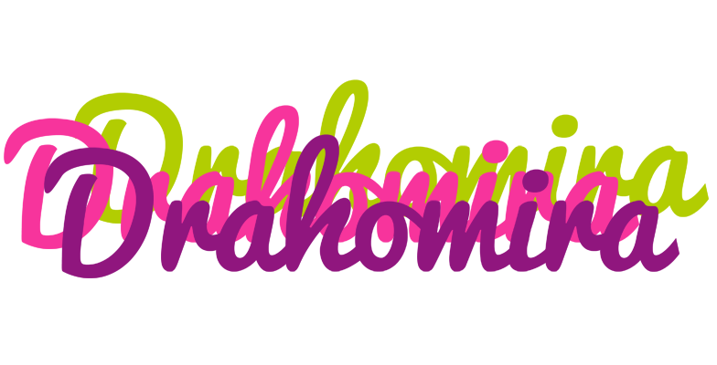 Drahomira flowers logo