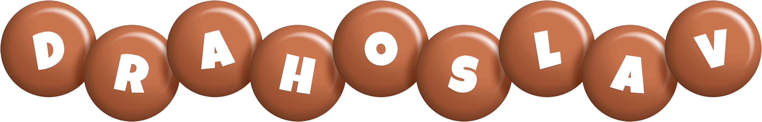 Drahoslav candy-brown logo