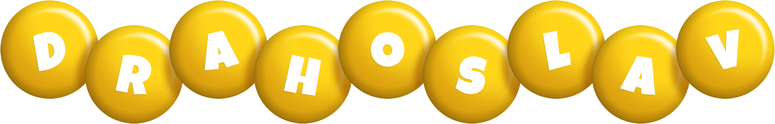 Drahoslav candy-yellow logo
