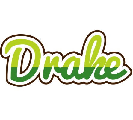 Drake golfing logo