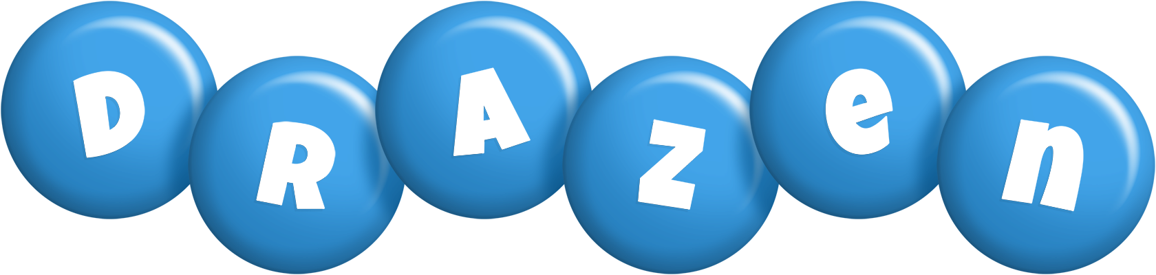 Drazen candy-blue logo