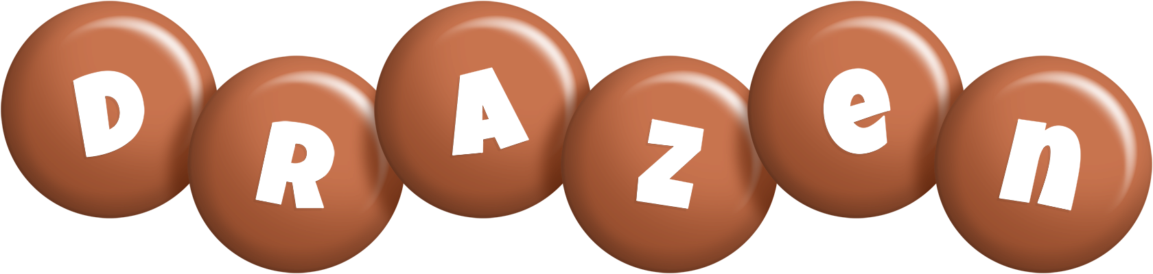 Drazen candy-brown logo