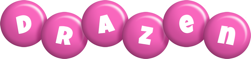 Drazen candy-pink logo