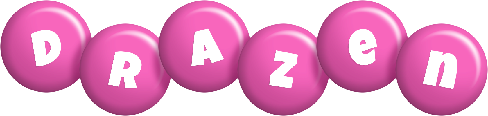 Drazen candy-pink logo