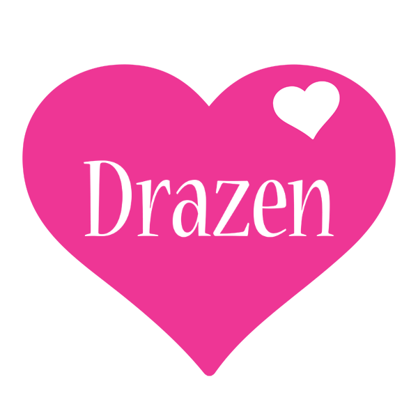 Drazen love-heart logo