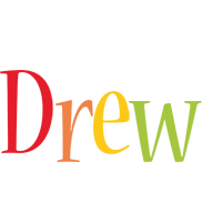 Drew birthday logo