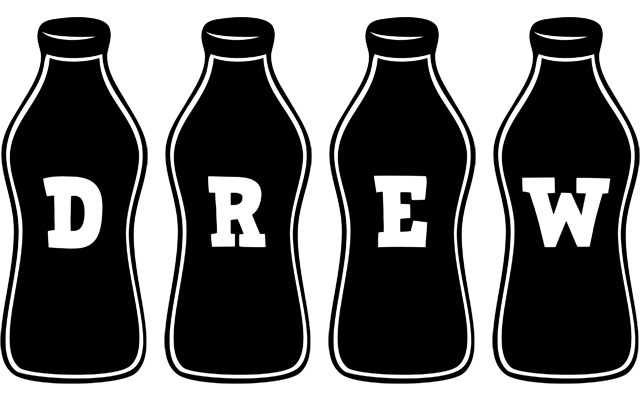 Drew bottle logo