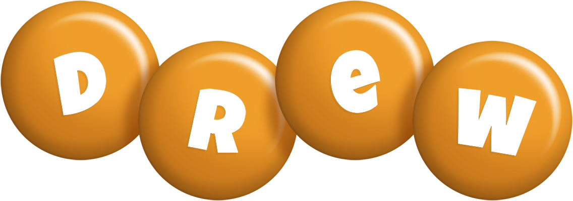 Drew candy-orange logo