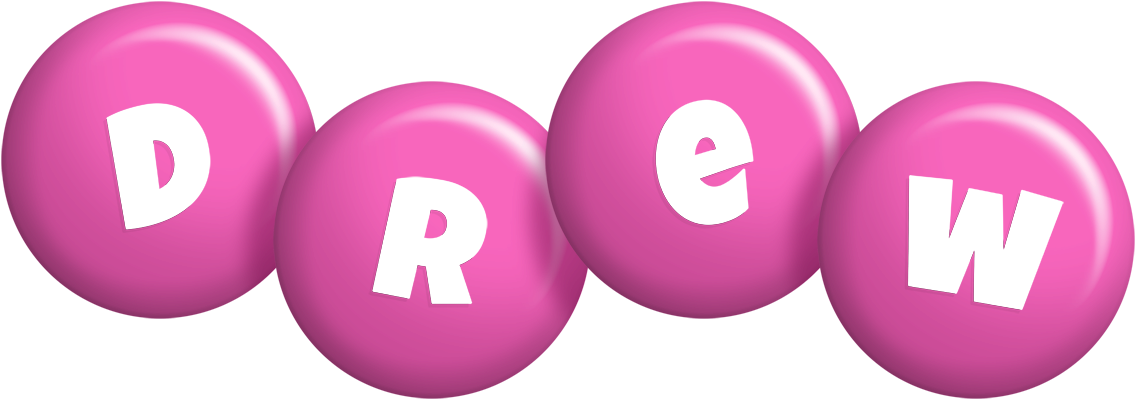 Drew candy-pink logo