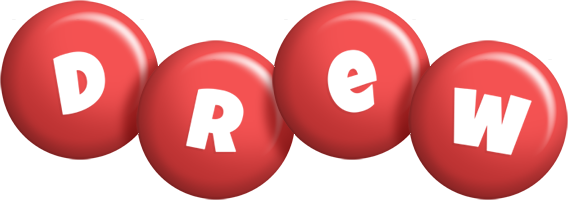 Drew candy-red logo