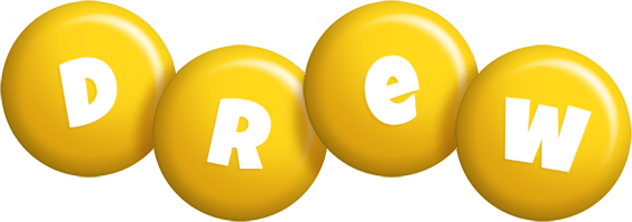 Drew candy-yellow logo