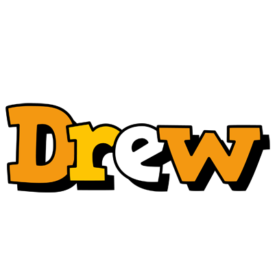 Drew cartoon logo