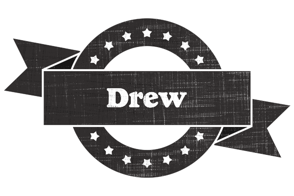 Drew grunge logo