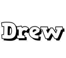 Drew snowing logo