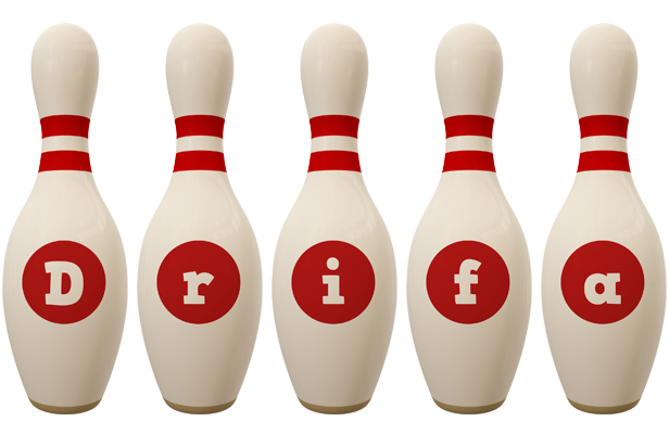 Drifa bowling-pin logo