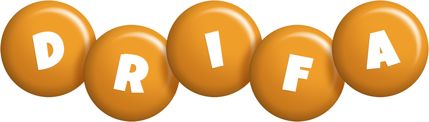 Drifa candy-orange logo