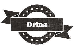 Drina grunge logo