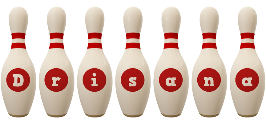 Drisana bowling-pin logo