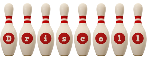 Driscoll bowling-pin logo