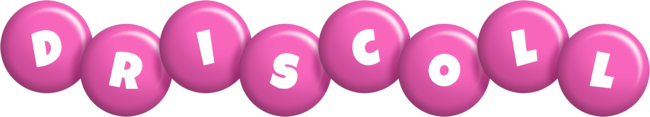 Driscoll candy-pink logo