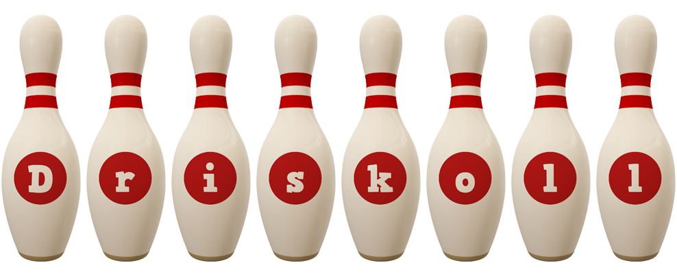 Driskoll bowling-pin logo