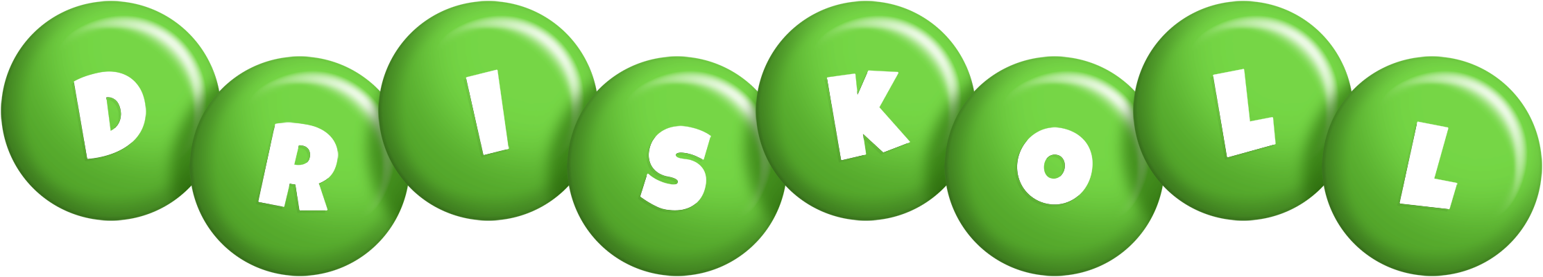 Driskoll candy-green logo