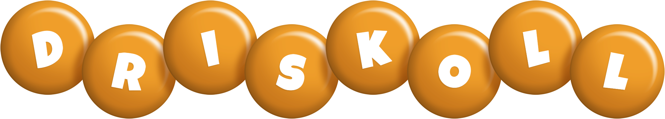 Driskoll candy-orange logo