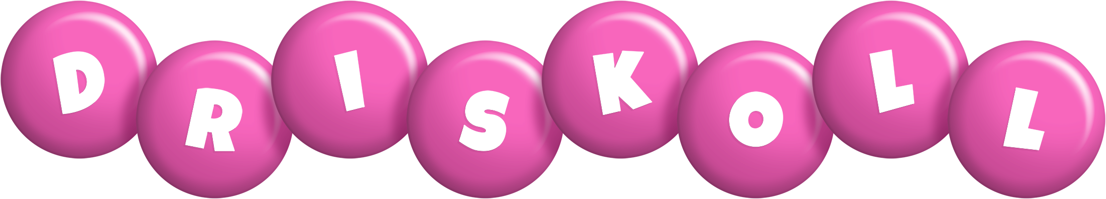 Driskoll candy-pink logo