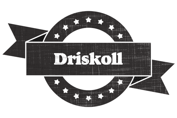 Driskoll grunge logo