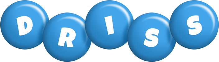 Driss candy-blue logo