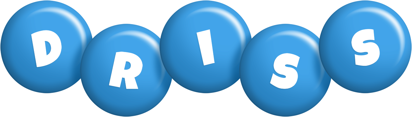 Driss candy-blue logo