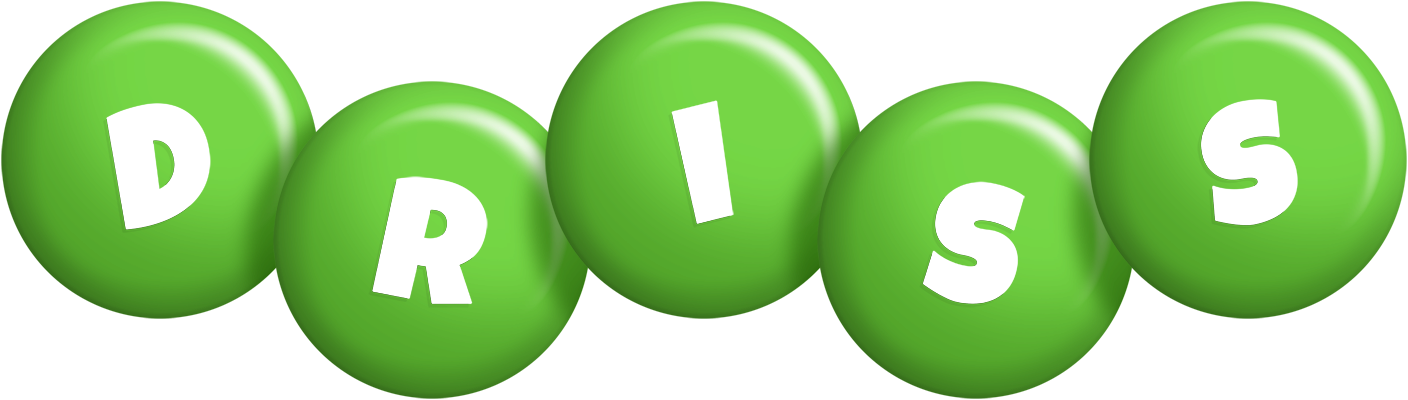 Driss candy-green logo