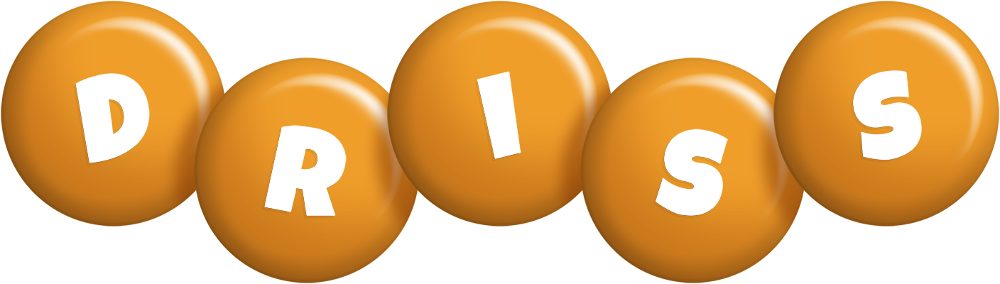 Driss candy-orange logo
