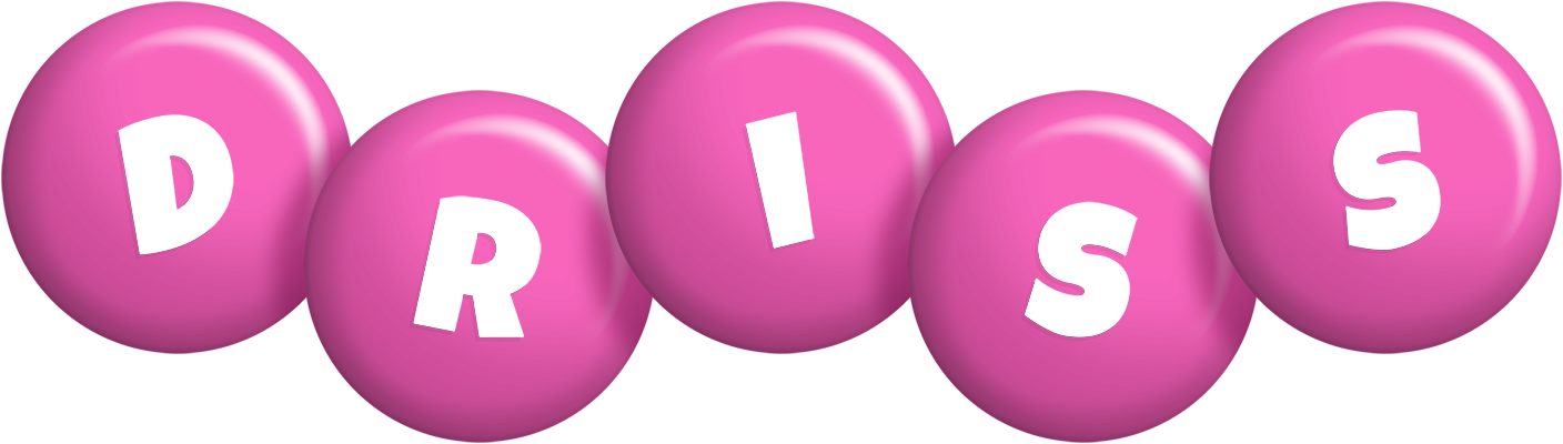 Driss candy-pink logo