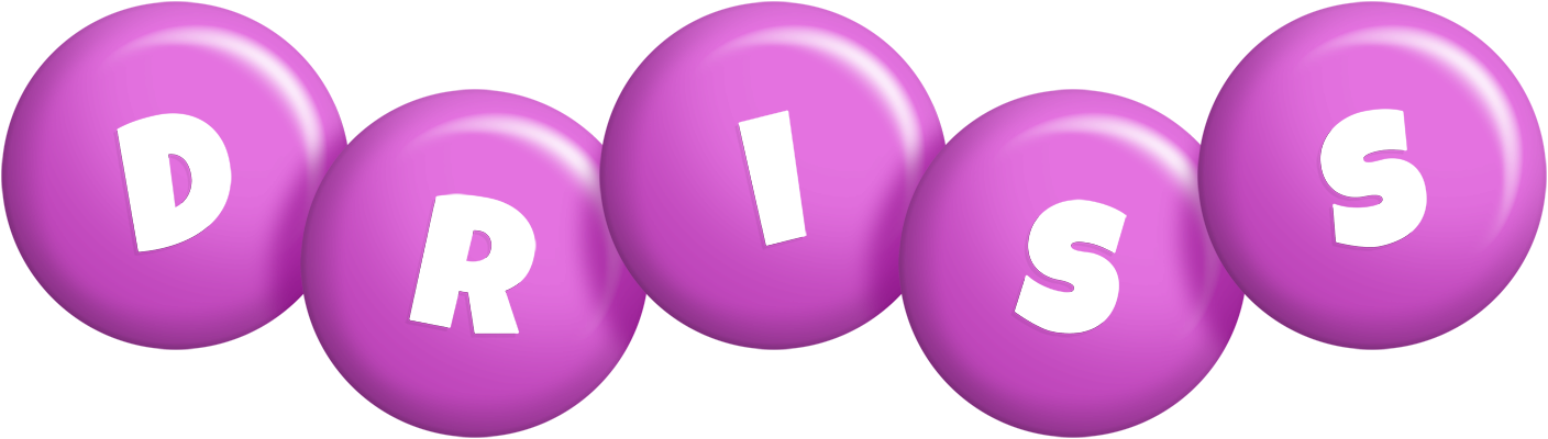 Driss candy-purple logo
