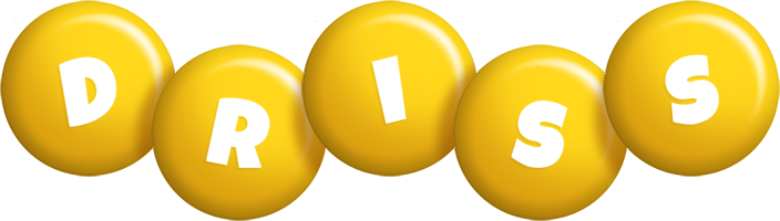 Driss candy-yellow logo