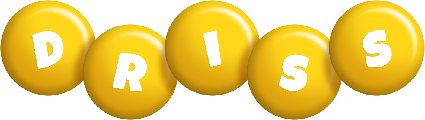Driss candy-yellow logo