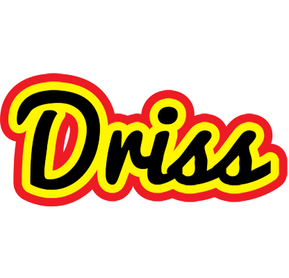 Driss flaming logo