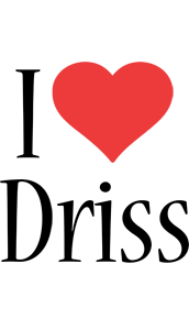 Driss i-love logo