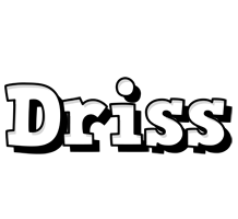 Driss snowing logo