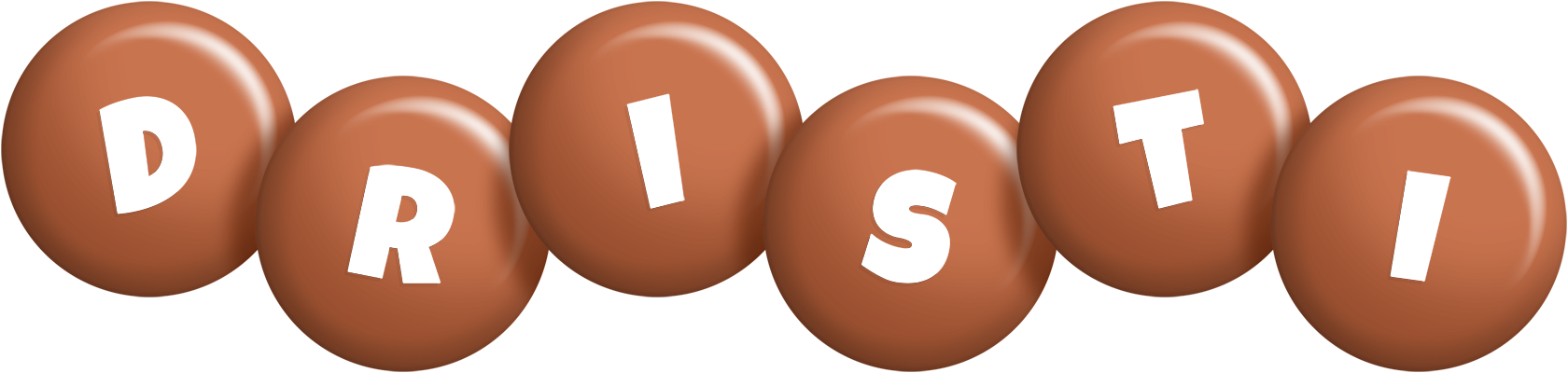 Dristi candy-brown logo